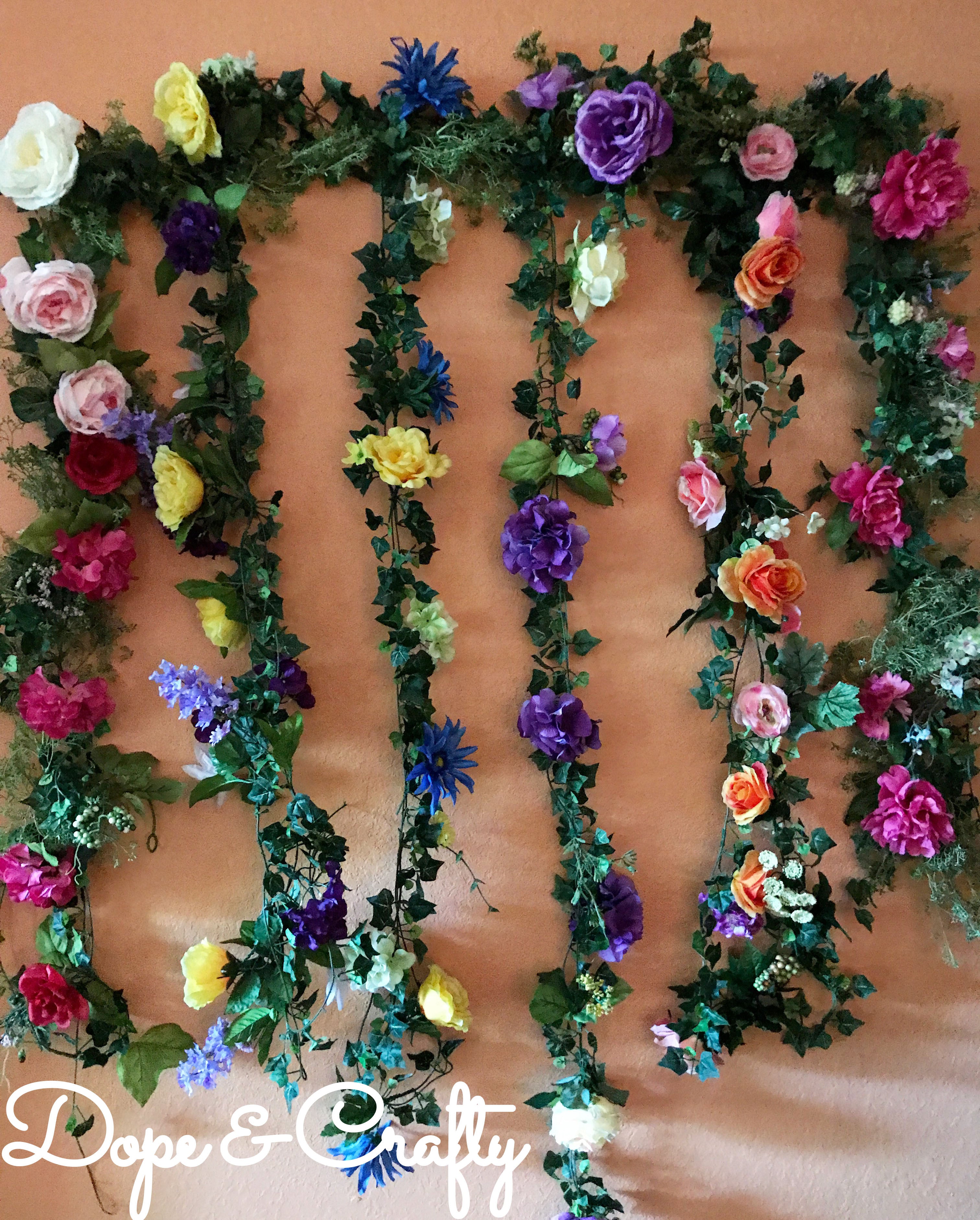 DIY Floral Photo Background