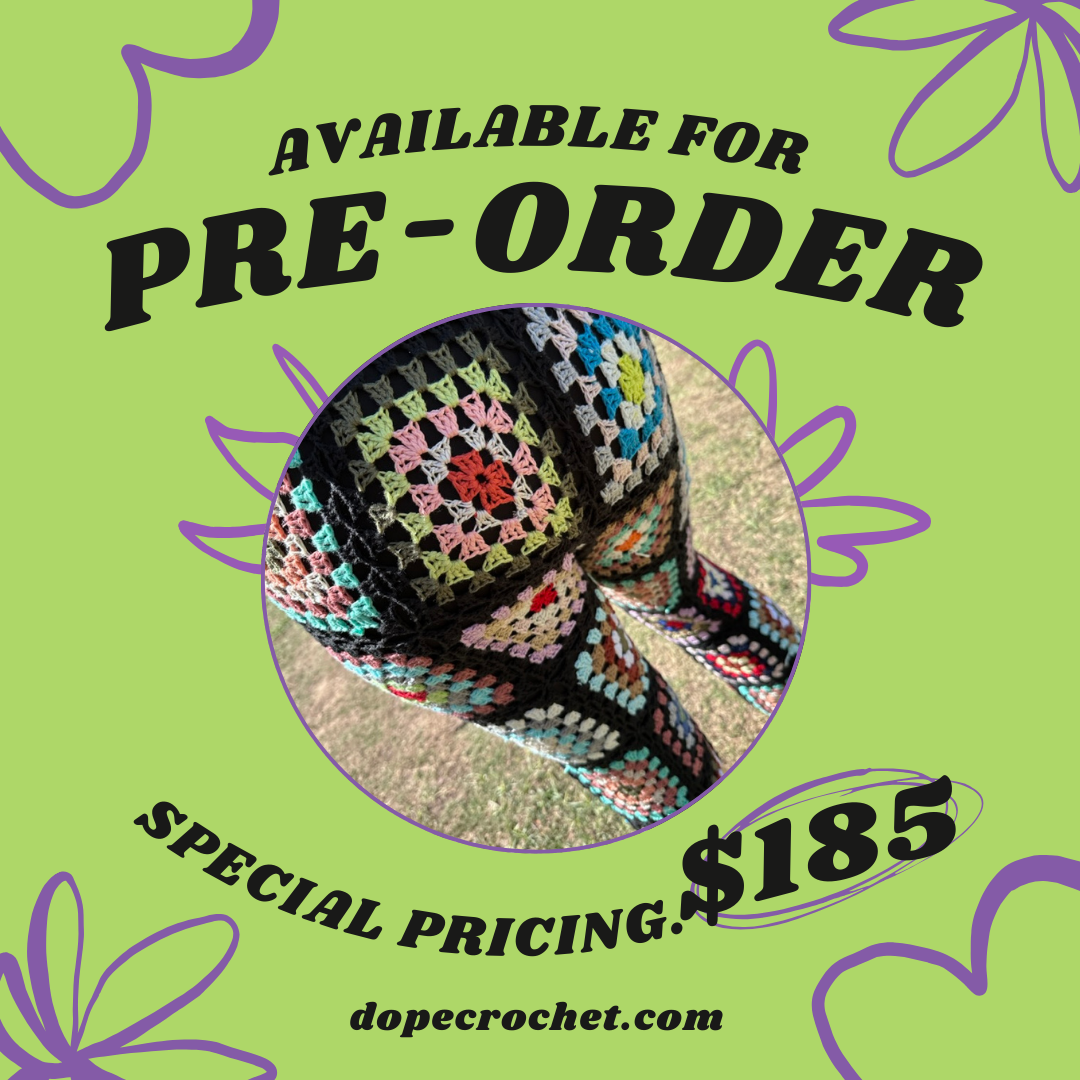 Granny Square Crochet Pants