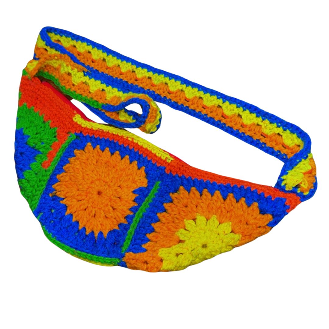 Crochet Granny Fanny - Rainbow Bright
