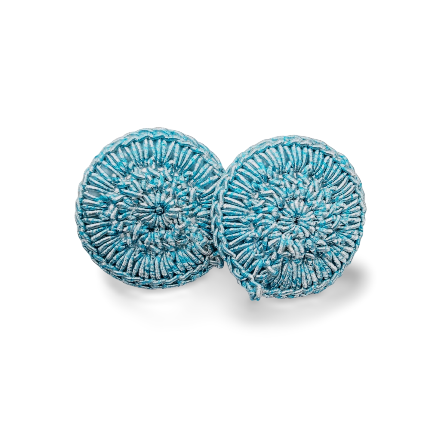 EMI Crochet button earrings