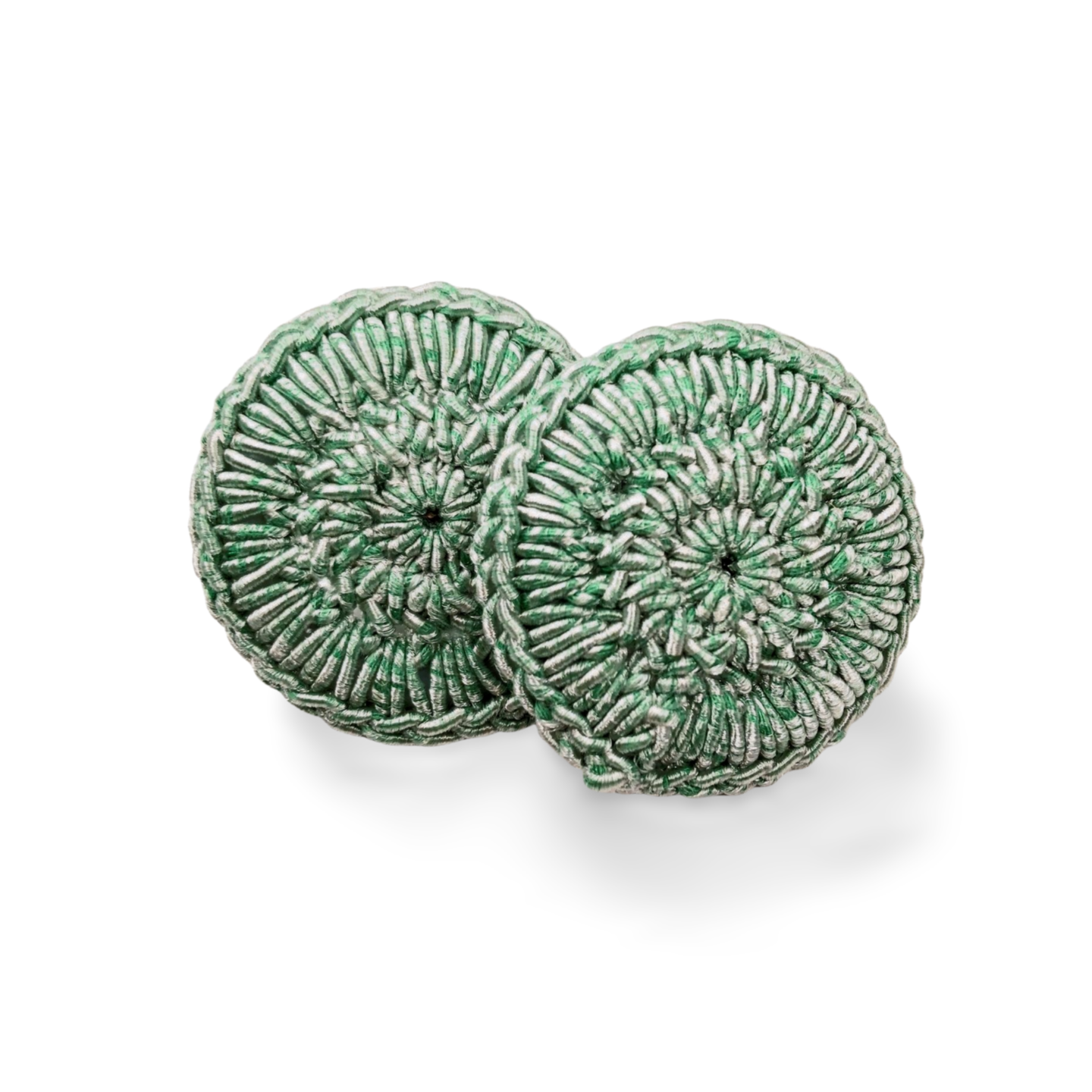EMI Crochet button earrings