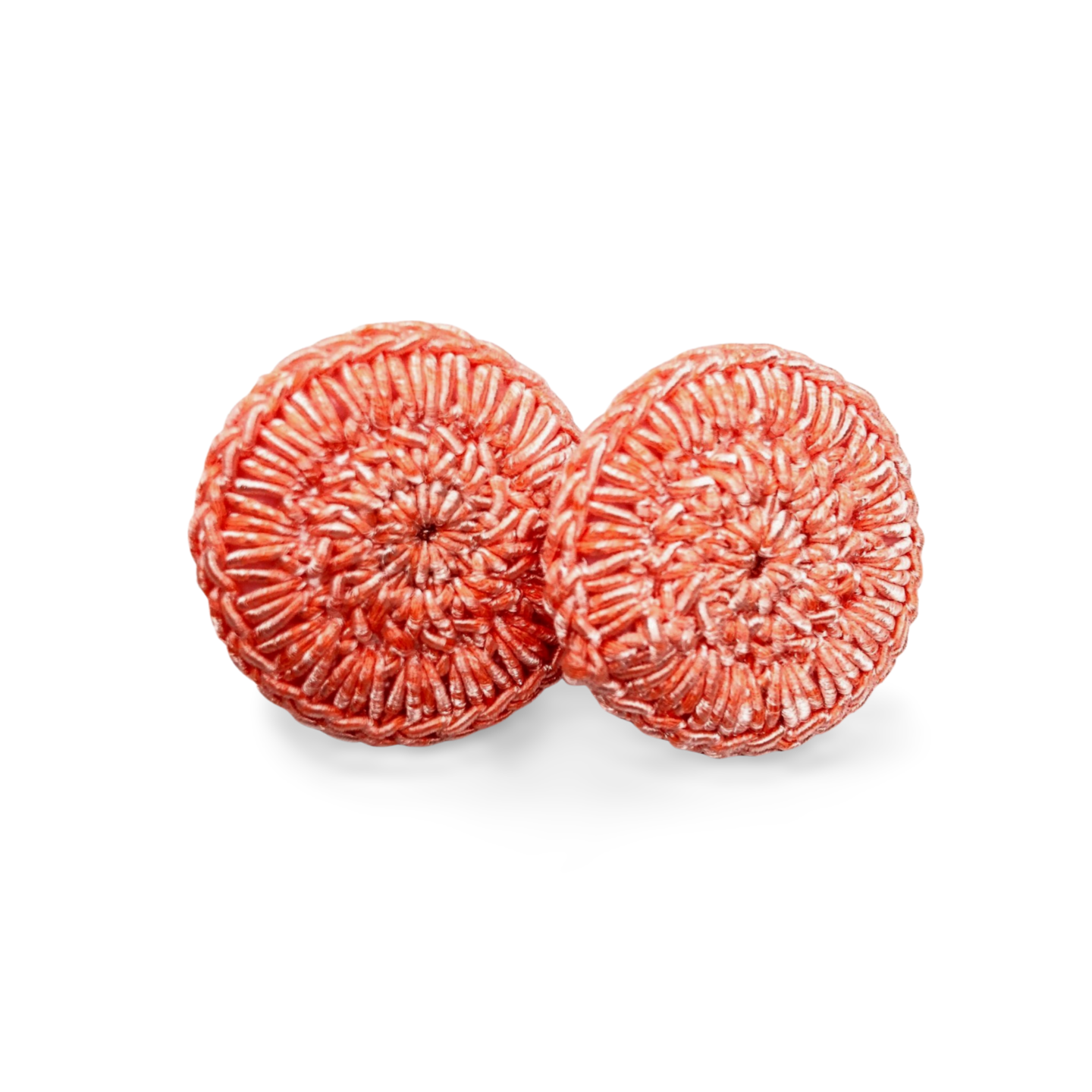 EMI Crochet button earrings