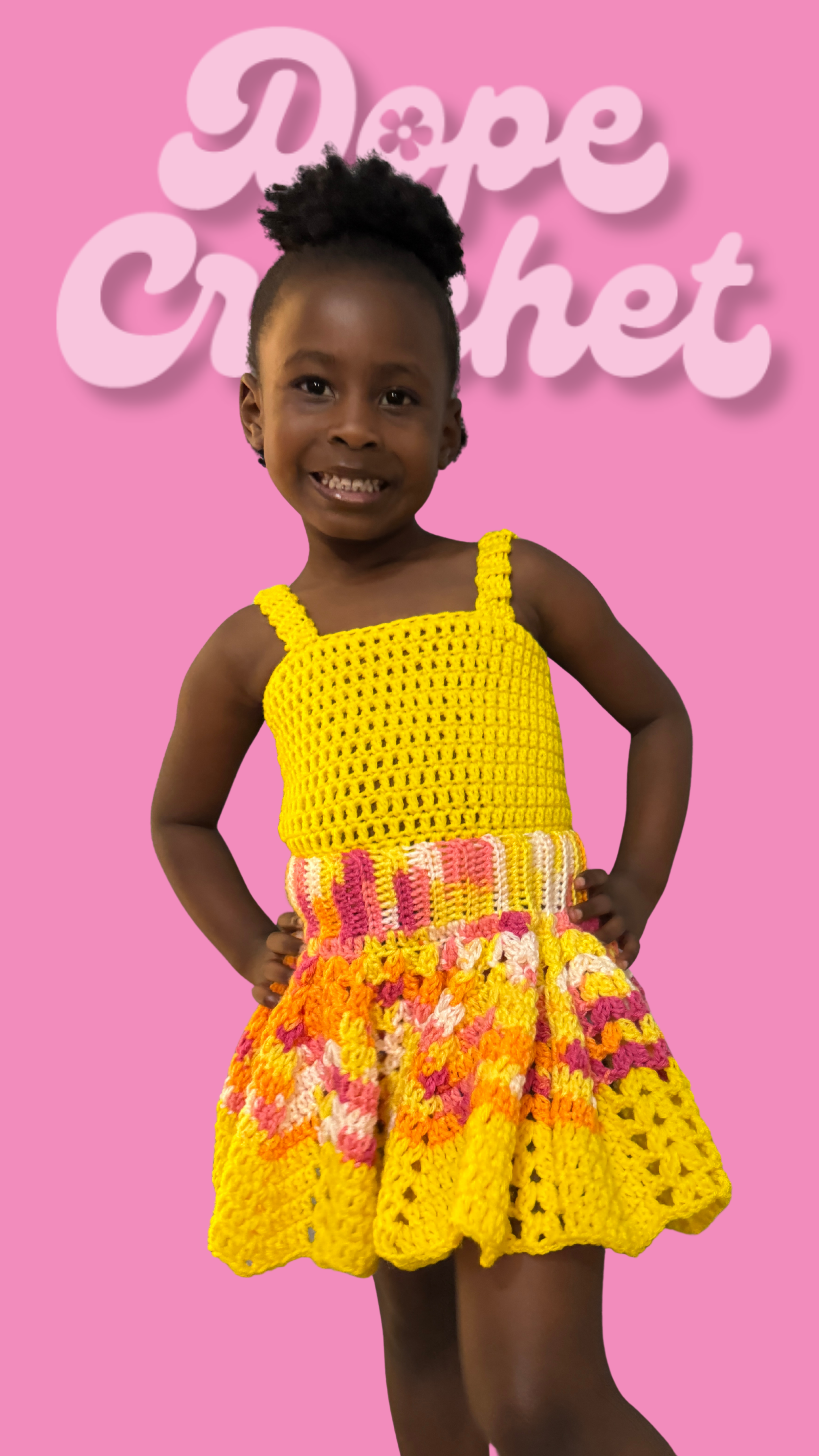 Crochet Shell Skirt & Tank Set