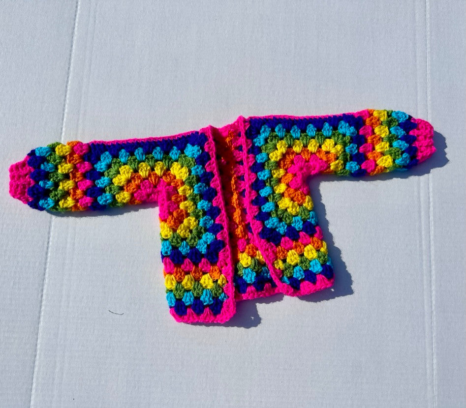 Toddler Crochet Granny Hex Sweater