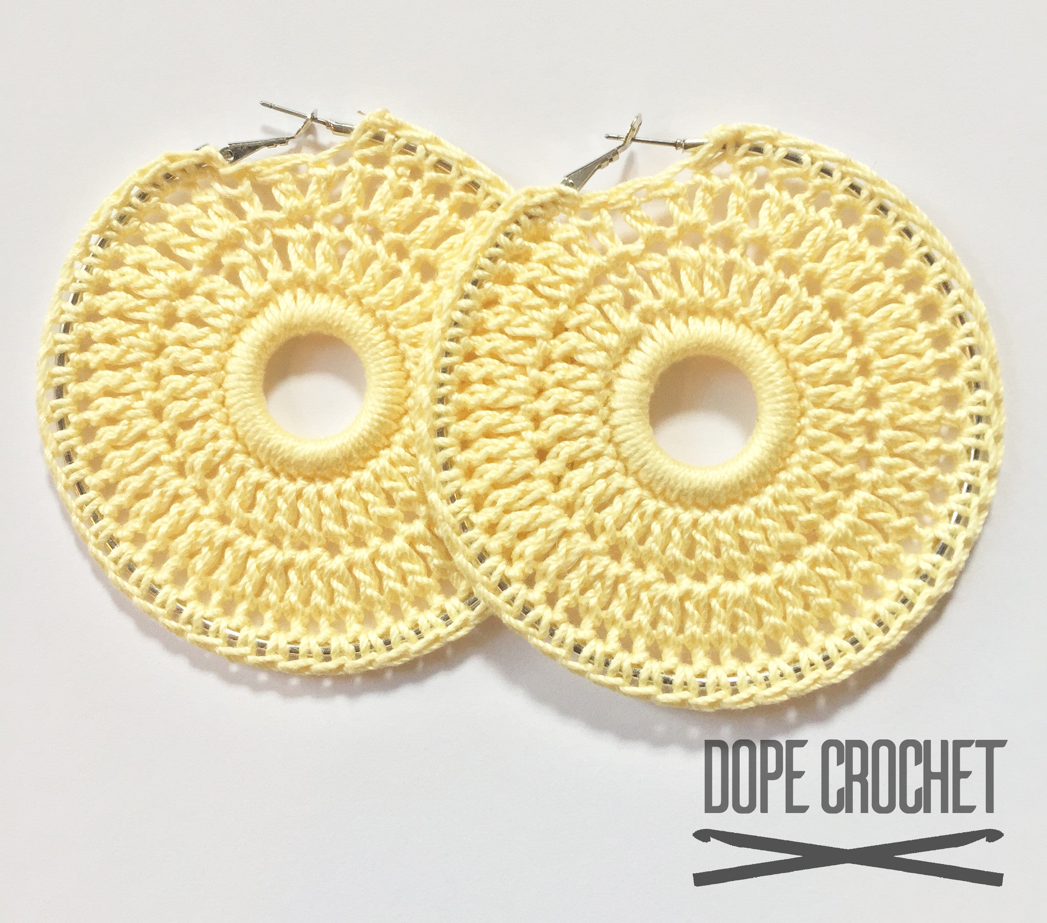 Izzy Crochet Hoop Earrings