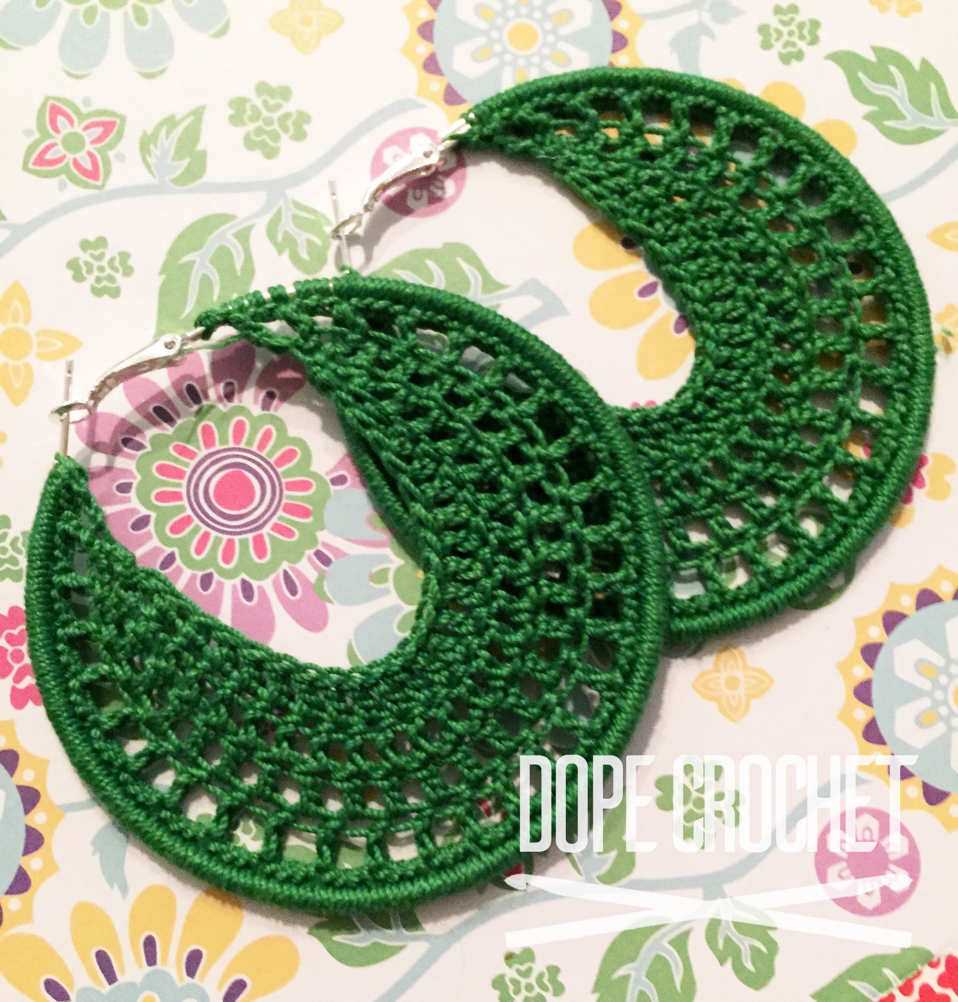 NELLE Crochet Hoop Earrings