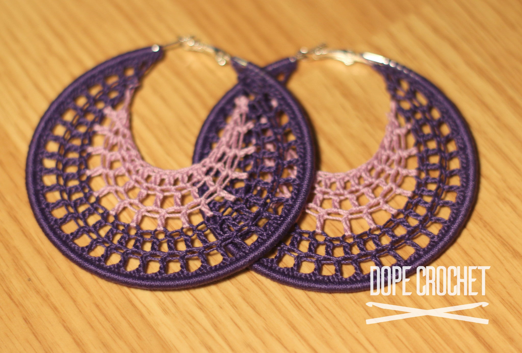 NELLE Hoops in Purple & Lavender