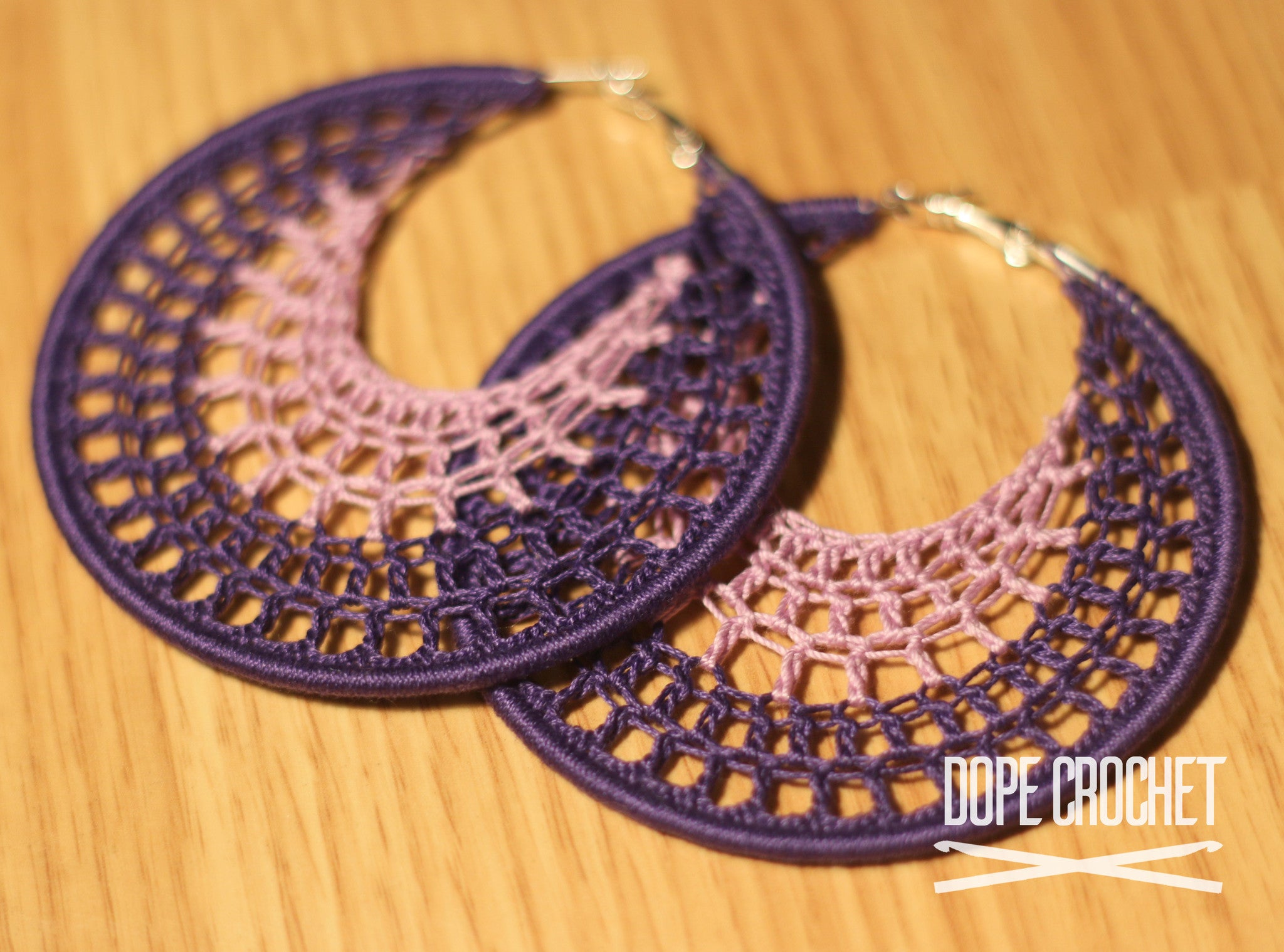 NELLE Hoops in Purple & Lavender