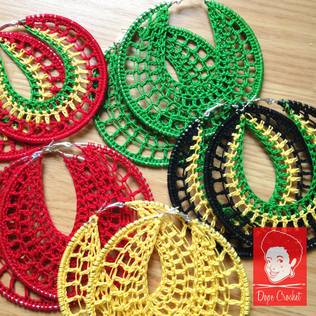 NELLE Crochet Hoop Earrings