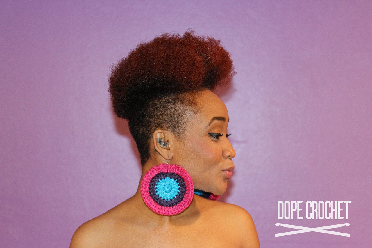 PATSY Swirl Earrings - Aqua, Purple, Raspberry