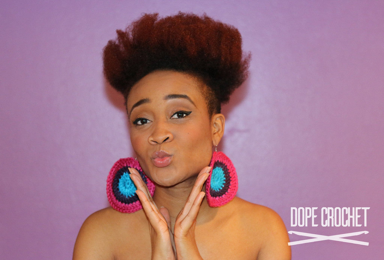 PATSY Swirl Earrings - Aqua, Purple, Raspberry