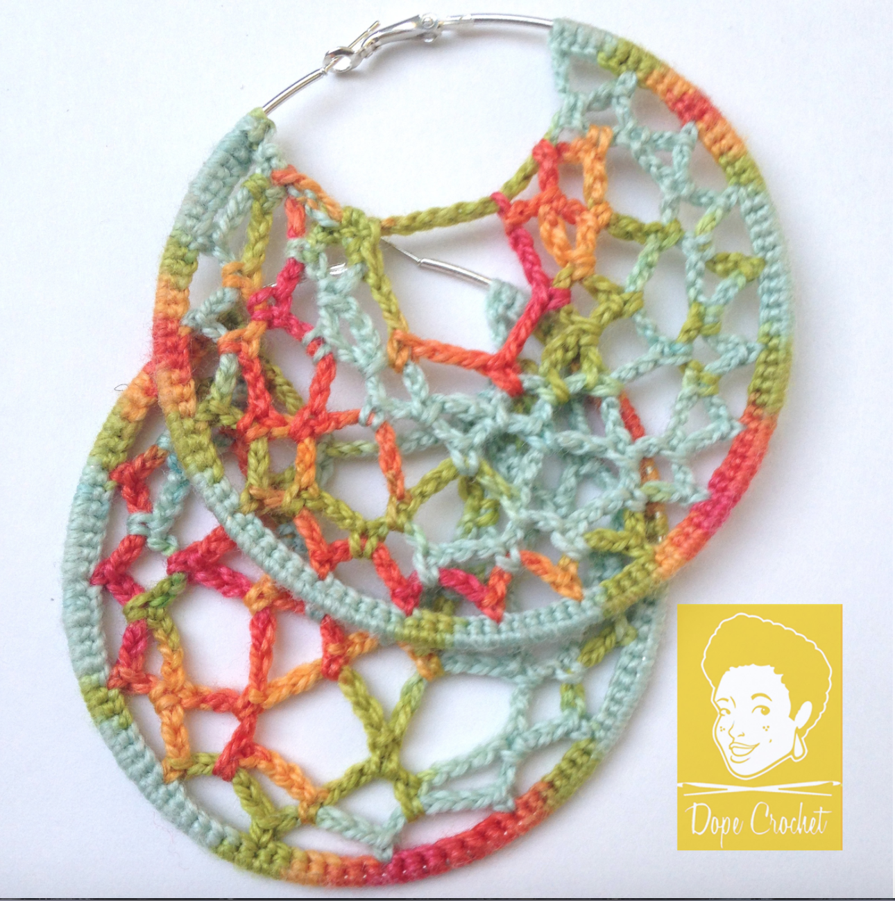 RITA Crochet Hoop Earrings