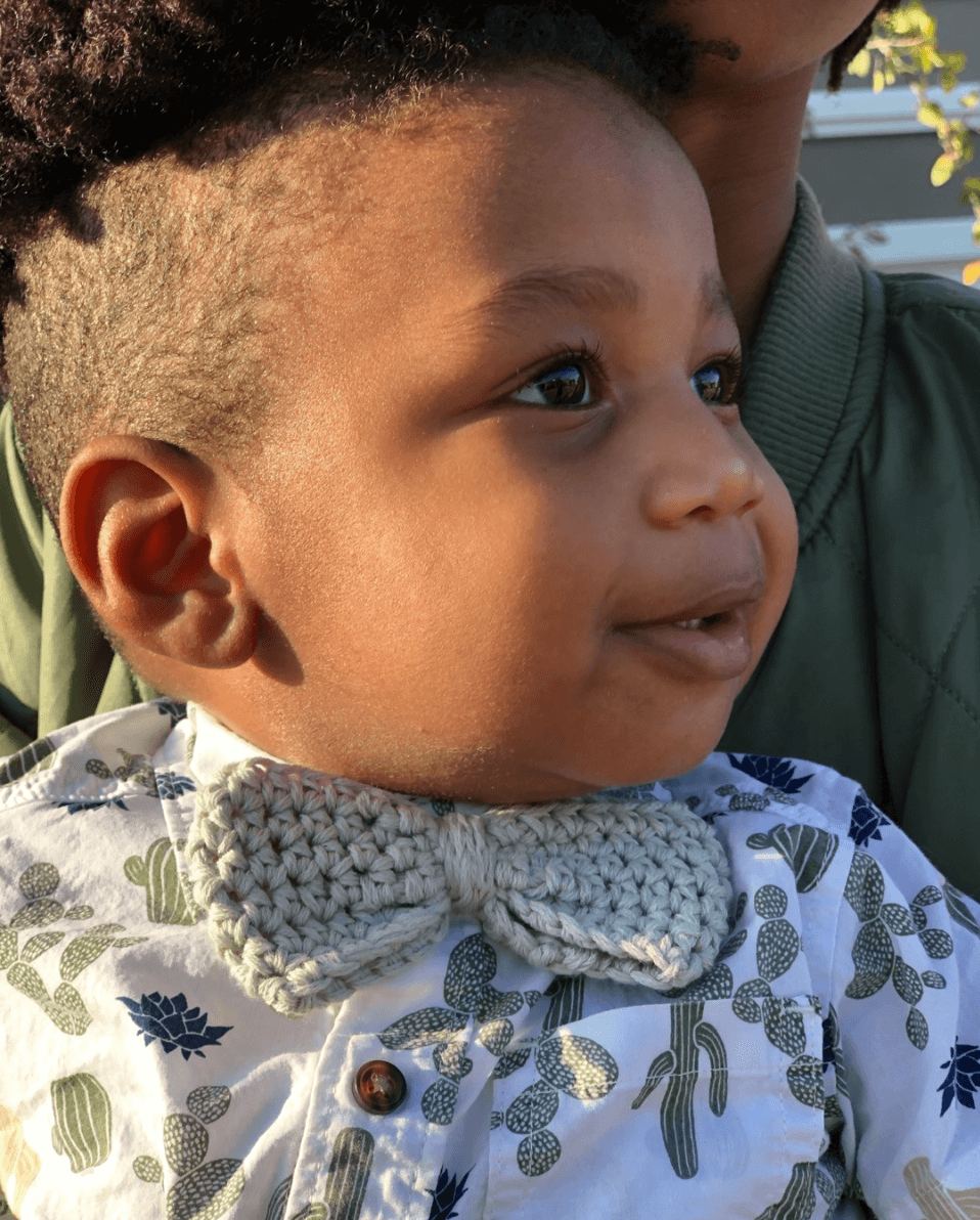 TINY GUY Crochet Bow Tie