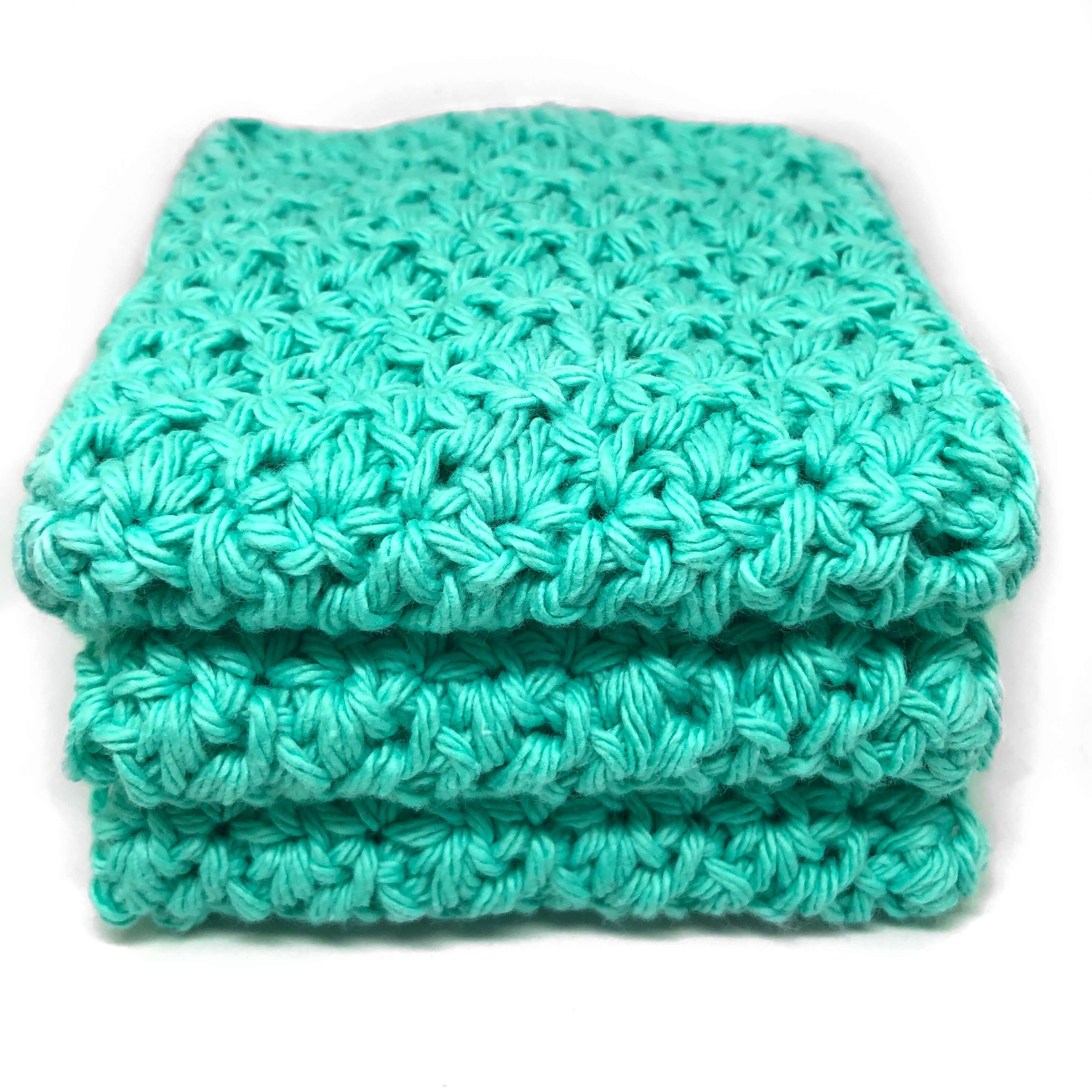 Crochet Washcloth - Set of 3
