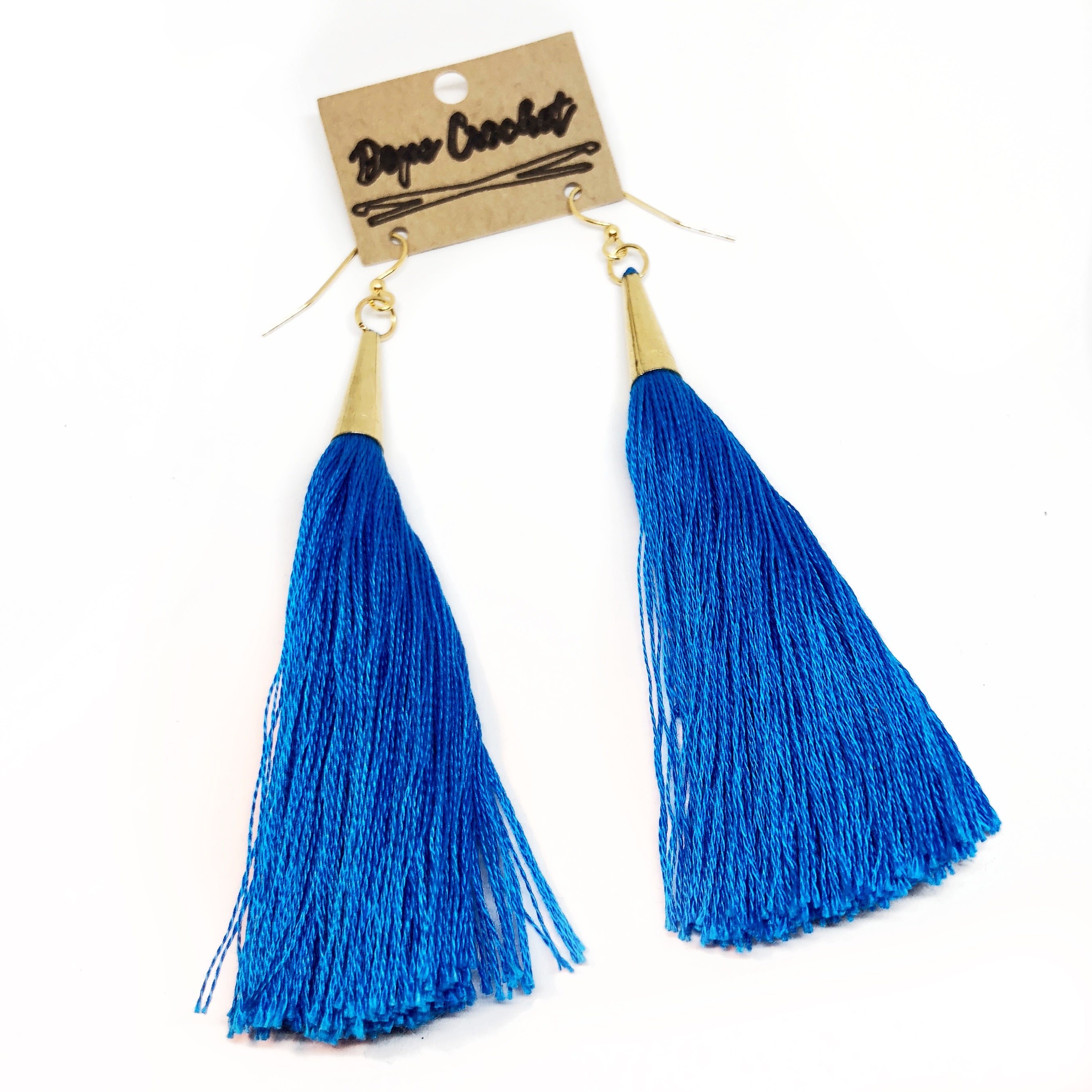 Long Tassel Earrings - Handmade Tassel Earrings - Tassels