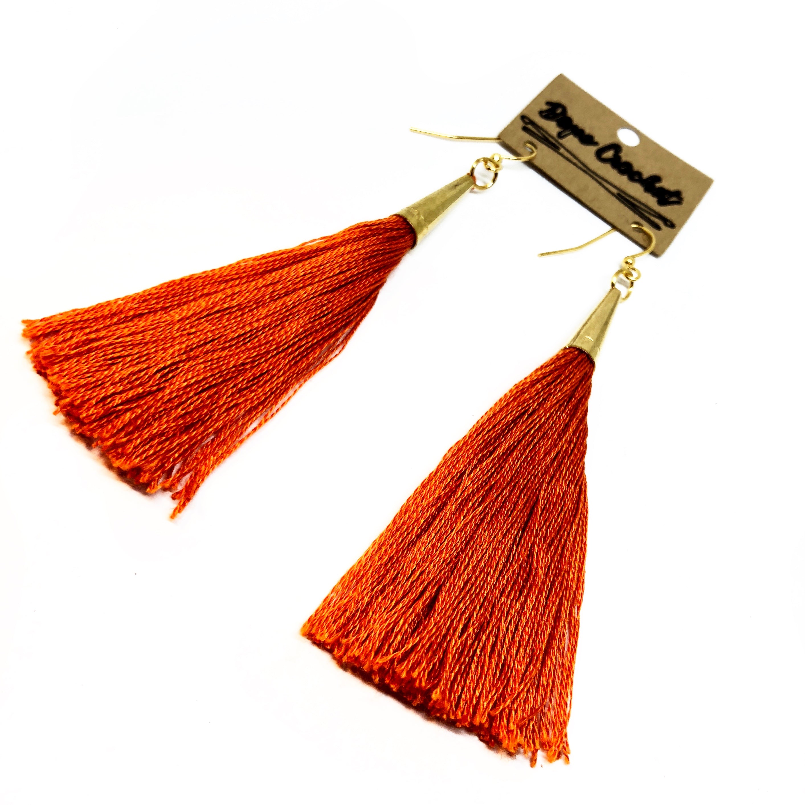 Long Tassel Earrings - Handmade Tassel Earrings - Tassels