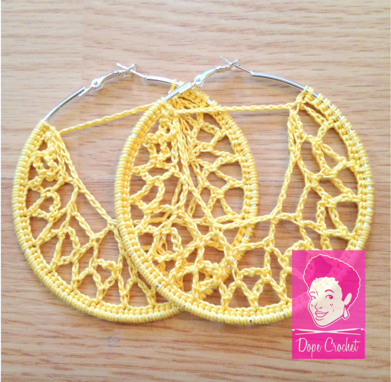 RITA Crochet Hoop Earrings